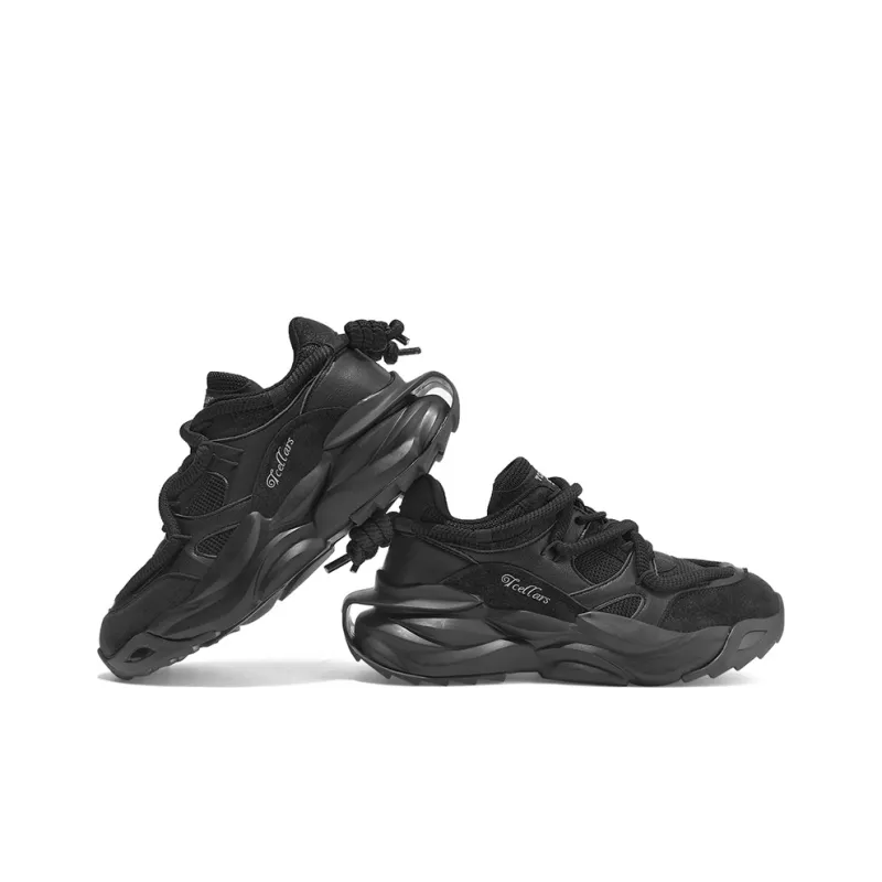 TCELLARS Cushioned Wear-Resistant Impact-Resistant Lightweight Height Increasing Low-Top Chunky Sneakers Unisex-10
