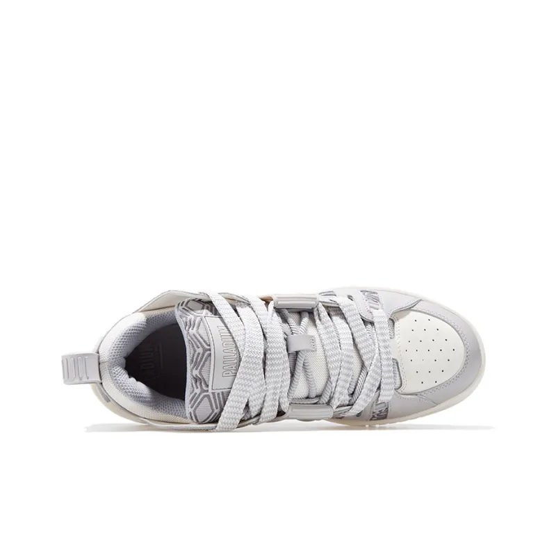 Palladium Pallablast St Mg Anti Slip Wear Resistant Low Top Casual Shoes Women's Gray White-2
