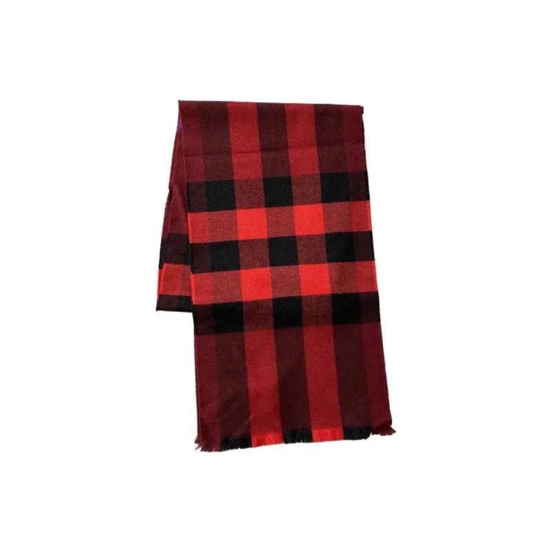 Burberry Knit Scarves Unisex Red-1