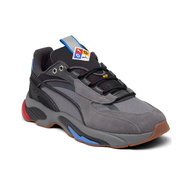 PUMA Rs Connect Slip Resistant Low Top Casual Shoes Men's Black Gray Color-2