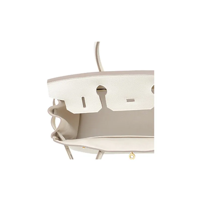 HERMES Birkin Togo Calfskin Birkin Bag Handbag Women's 10 Craie Milkshake White-4
