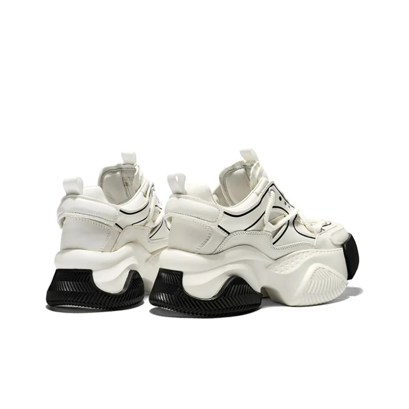 CHERYKALLY Height Increasing Low-Top Chunky Sneakers Women's 6.5cm-4