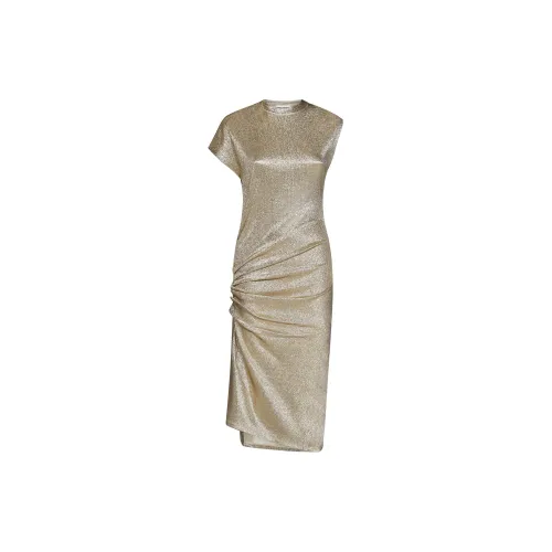 Paco Rabanne Short-Sleeved Dresses Women's Silver Gold