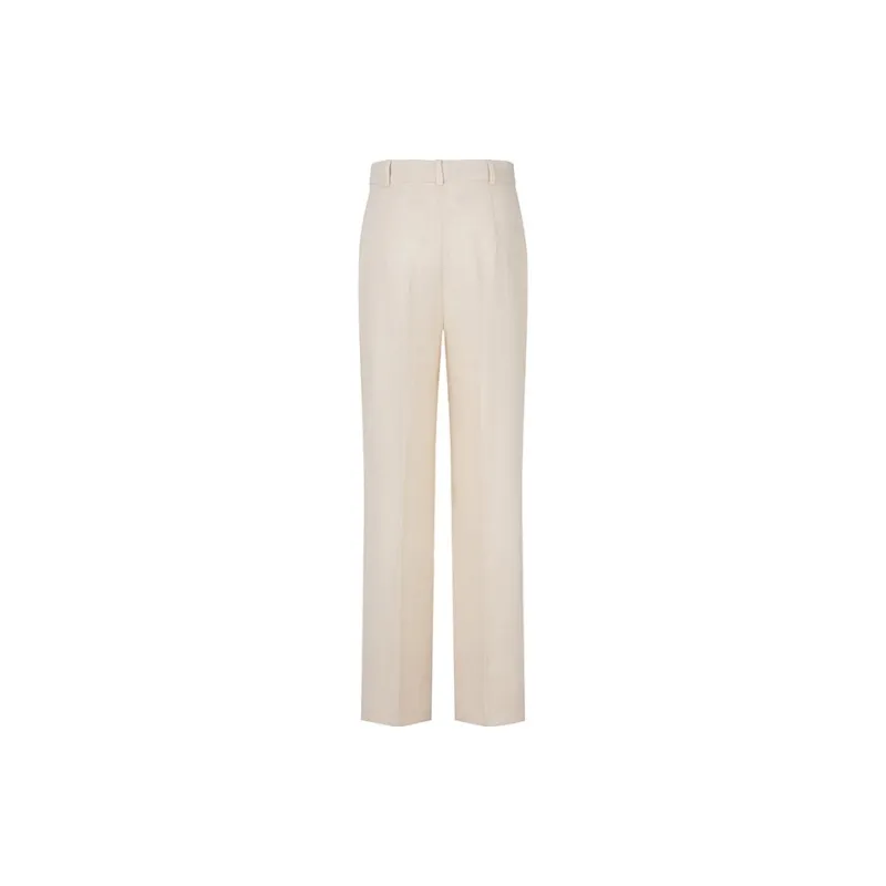 MaxMara Studio Casual Pants Women's Ecru-1