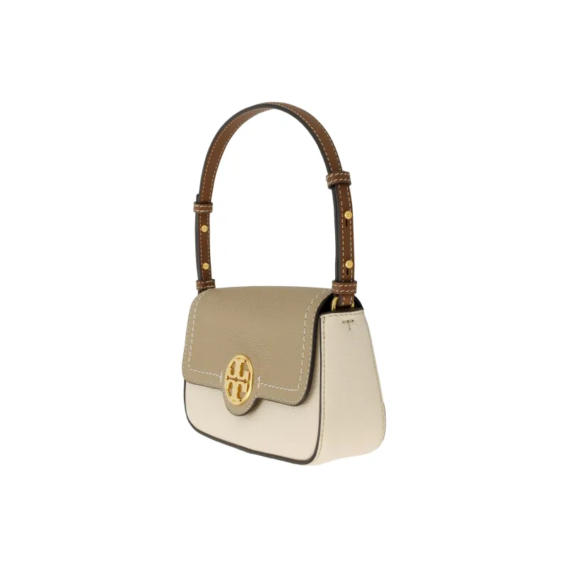 TORY BURCH Leather Shoulder Bag Handbag Shoulder Bag Women's Ecru & Brown-1