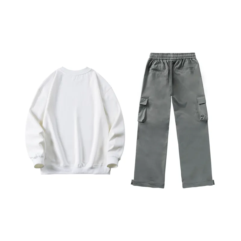 Hepburn Cat Sweatshirt Sets Unisex-1