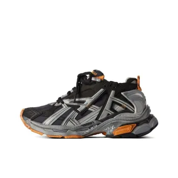 Balenciaga Low Top Casual Shoes Men's Gray Orange