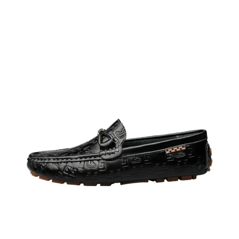 CKVUSAMG Gommino Loafers Men Black/White/Blue-16