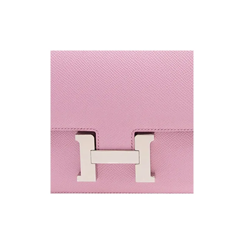 HERMES Constance Epsom Leather Shoulder Bag Crossbody Bag Mini Women's X9 Mauve Sylvestre Silk Gourd Purple-4