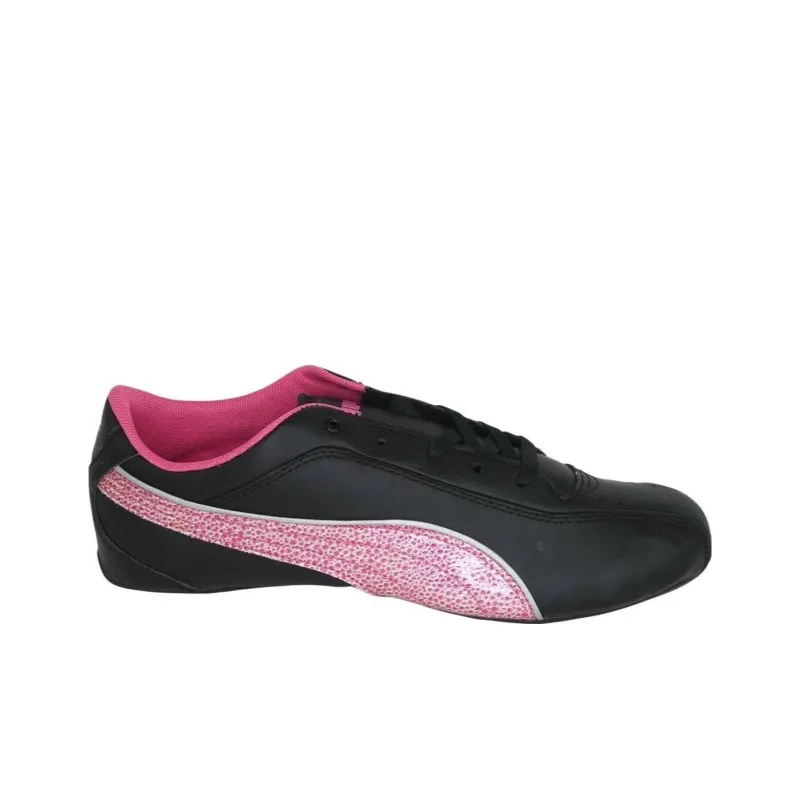 PUMA Tazon 6 Cushioning Wear-Resistant Low-Top Dance Shoes Women's Black Pink-1