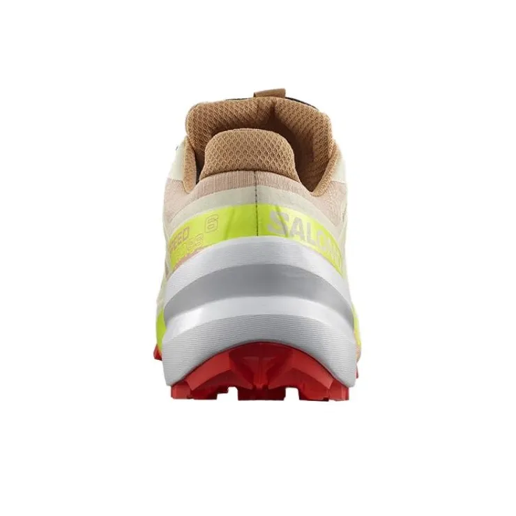SALOMON Speedcross 6 Cushioned Wear-Resistant Lightweight Low-Top Trail Running Running Shoes Women's Light Brown-3