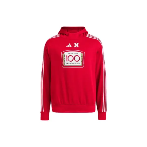 Adidas Nebraska Sweatshirts Men Red