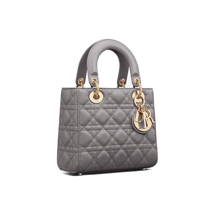 DIOR Lady DiorMy ABCDior Sheepskin Lady Dior Bag, Shoulder Bag, Crossbody Bag, Handbag Small Size Women's Gray-2