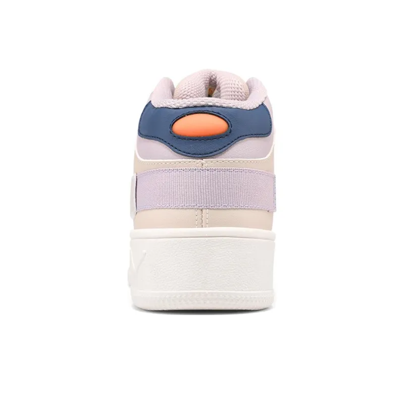 361° Coverage Warm Slip Resistant High Top Skateboard Shoes Women's Oat Milk-3