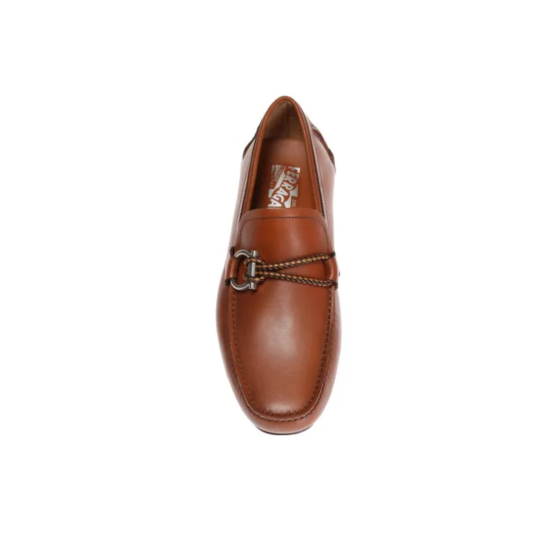 FERRAGAMO Gommino Loafers Men's Brown-4