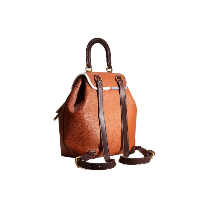 COACH Riya Glove Tanned Leather Backpack Medium Size Women's Brown-2