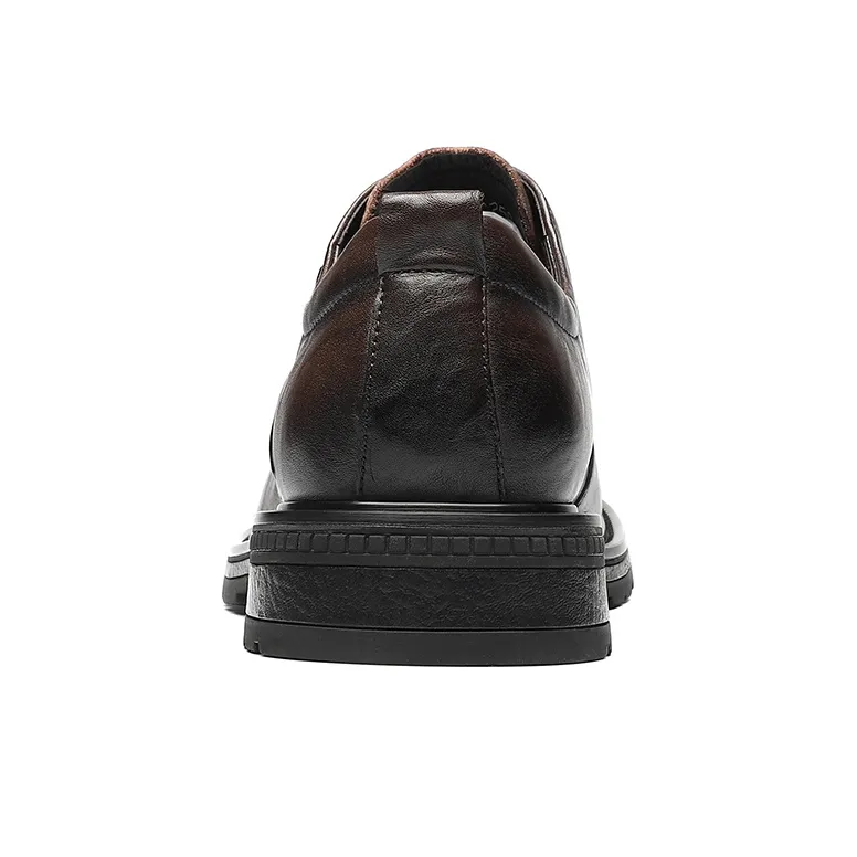 15 MINS Dress Shoes Men Low Top Black/Brown-13