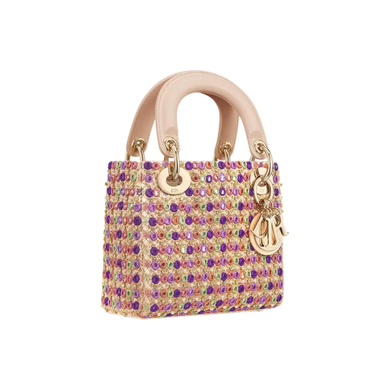 DIOR Lady Dior Satin Lady Dior Bag, Shoulder Bag, Crossbody Bag, Handbag Mini Women's Multicolor-1