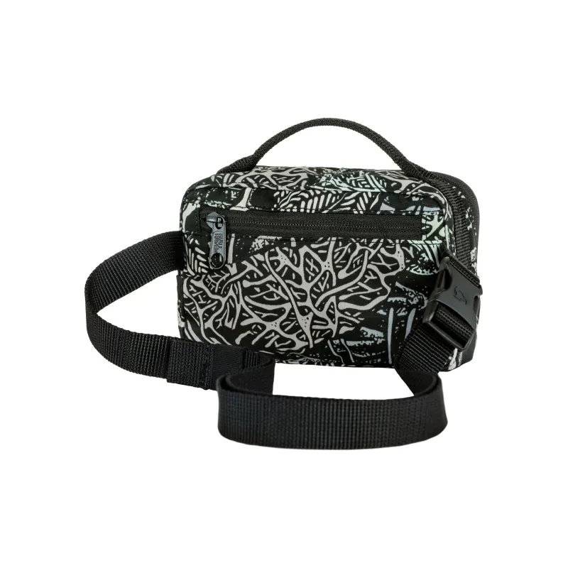 Fjallraven Kanken Recycled Polyester Blended Cotton Fanny Pack Regular Unisex Black & Green-2
