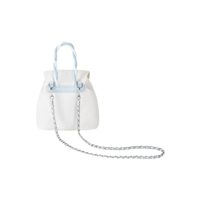 Miffy Nylon Fabric With PU Shoulder Bag, Crossbody Bag, Handbag Regular Women's Khaki/Ecru-9