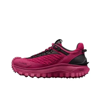 Moncler Trailgrip Low Top Casual Shoes Men's Black Pink