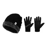 Glove+Hats & Caps Two-Piece Set