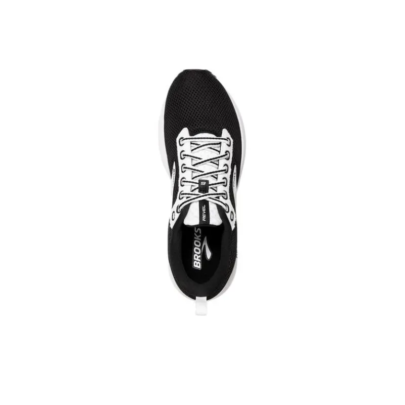 Brooks Revel 6 Cushioning Anti-Slip And Wear-Resistant Low-Top Running Shoes Men's Black White-3