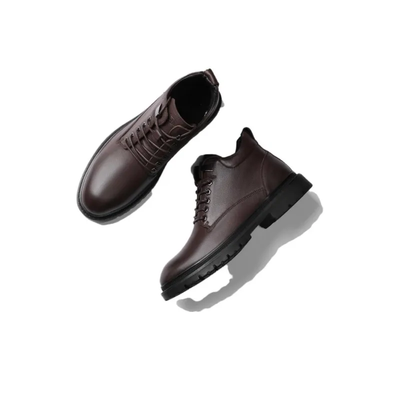 VOLO Work Boots Men Mid Top Black-19