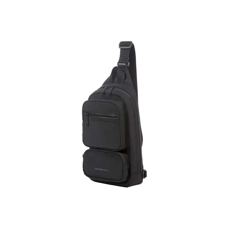 SAMSONITE MARSTON Nylon One Shoulder Crossbody Fanny Pack Sling Bags Men's Black-1