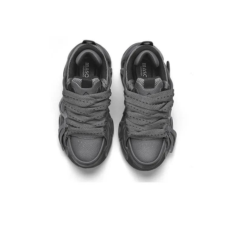 Masongarments Storm 3 Height Increasing Wear Resistant Low Top Chunky Sneakers Unisex Phantom Gray Box Limited Edition-4