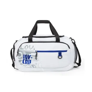 LOVERPUSS Polyester Basketball Bag Handbag Shoulder Bag Crossbody Bag Gym Bag Unisex White Black