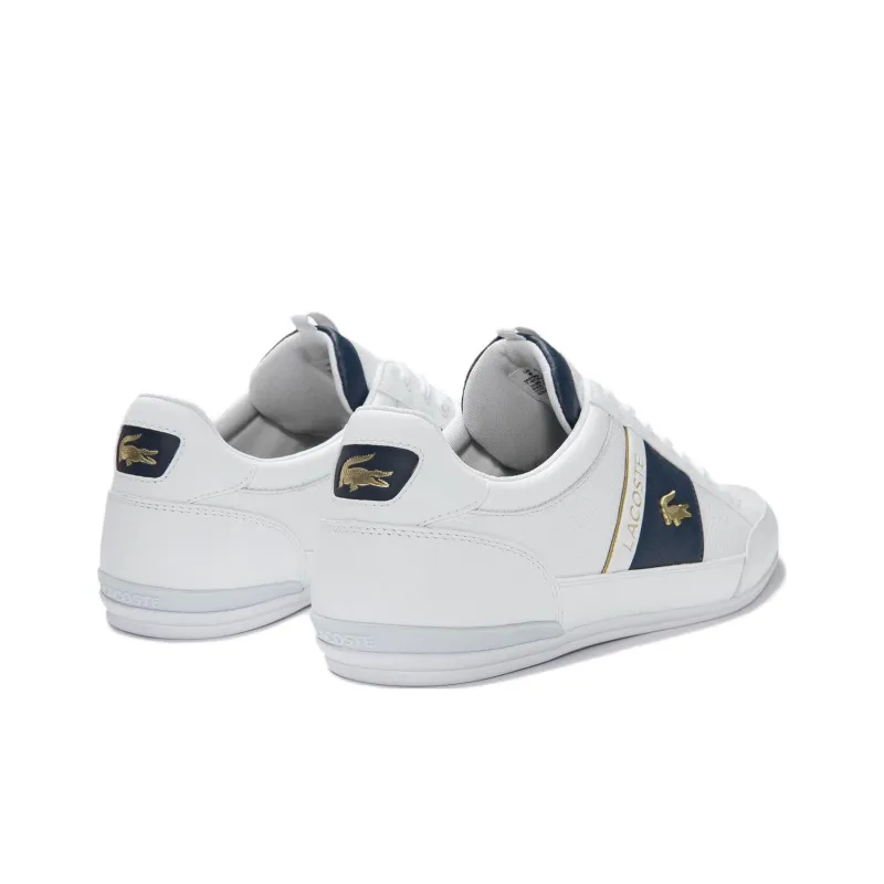 LACOSTE Low Top Skateboard Shoes Men's White-2