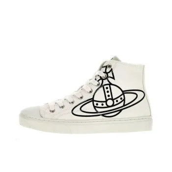 Vivienne Westwood Plimsoll Orb Printed High-Top Sneakers Women's