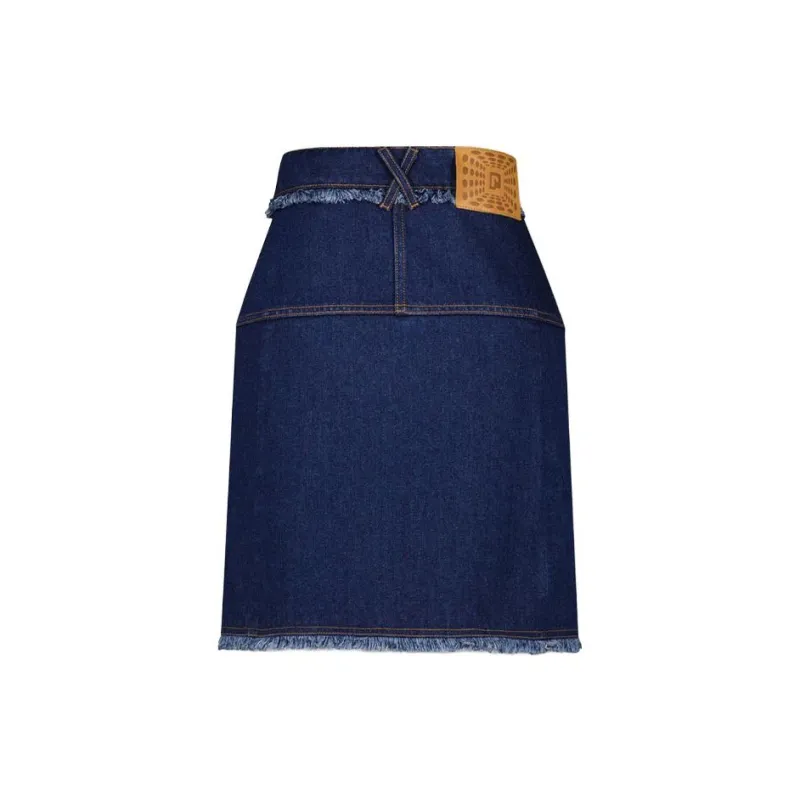Paco Rabanne Denim Short Skirts Women's Blue-1