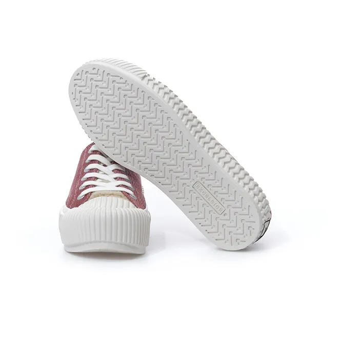 Excelsior Canvas Shoes Women's Low Top Russell Red-4