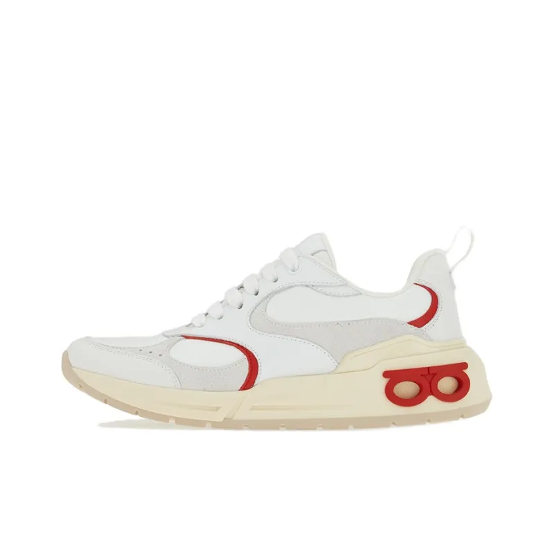 FERRAGAMO Abrasion Resistant Low Top Casual Shoes Women's White-0
