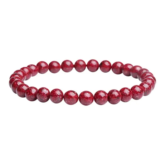 With The Heart Of The Jade Cinnabar Jade Bracelets Unisex-0
