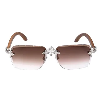 ICEGIANT 925 Sterling Silver Rectangular Sunglasses Unisex