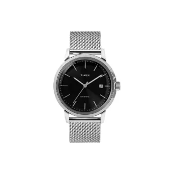 TIMEX Wrist Watch Automatic Mechanical Movement Fabric Strap 40 Black Dial Men's Watches TW2T22900