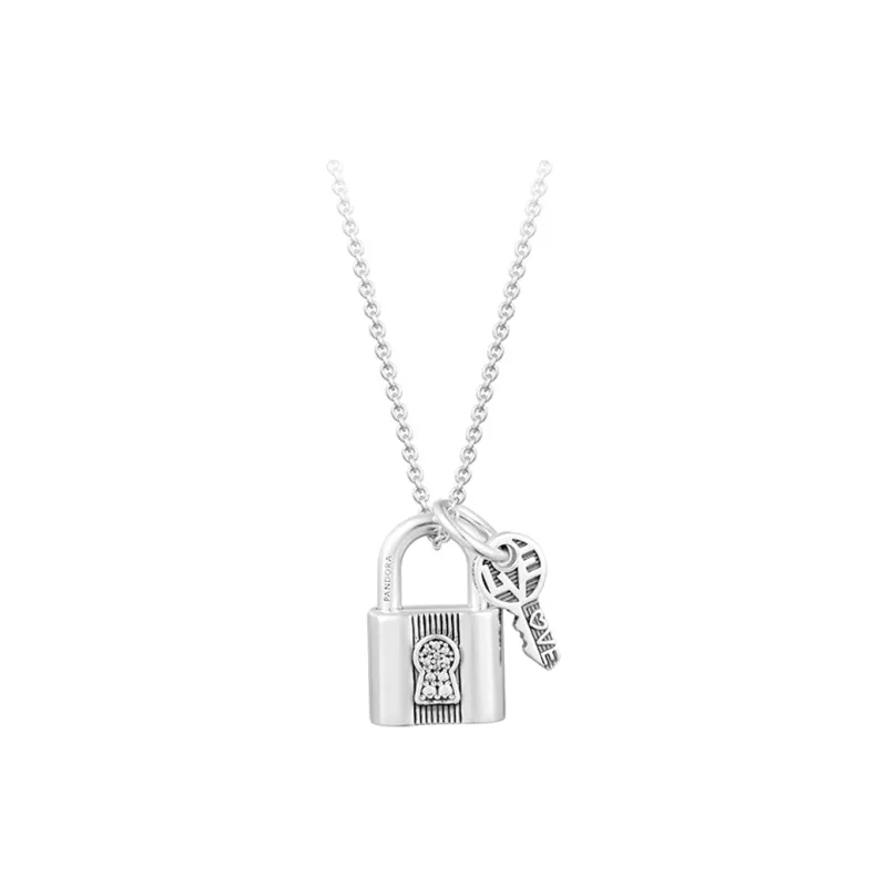 Pandora 925 Sterling Silver Necklaces Women's Silver-0