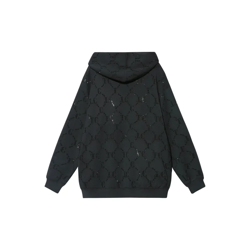 TCH Sweatshirts Unisex Black With Black Logo-1