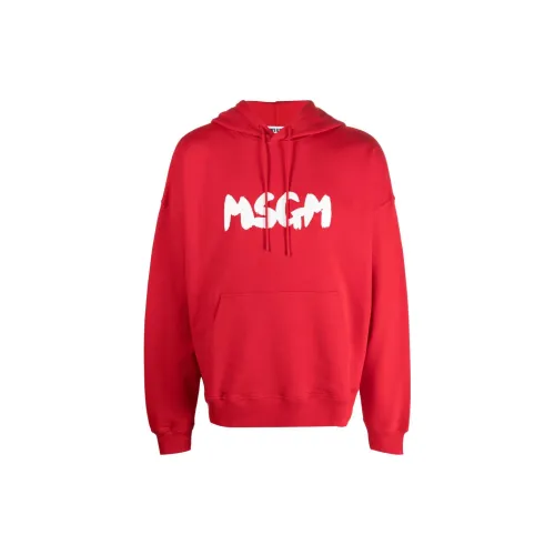 MSGM Sweatshirts Men Red