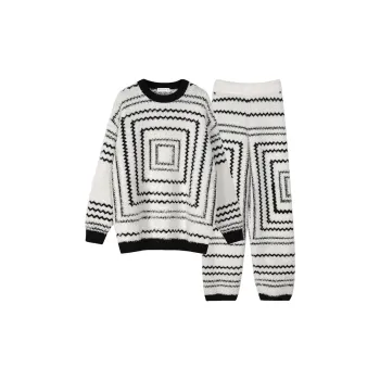 Same Language Home Suit Women's White Wall High Rebound Pattern