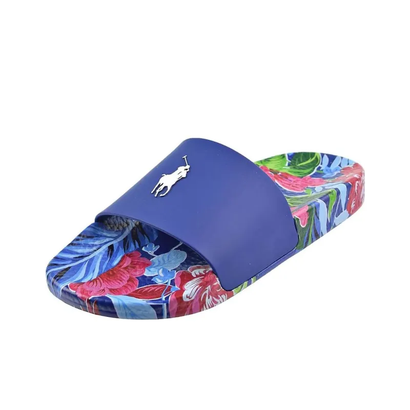 Polo Ralph Lauren Signature Pony Slide Navy Floral-2
