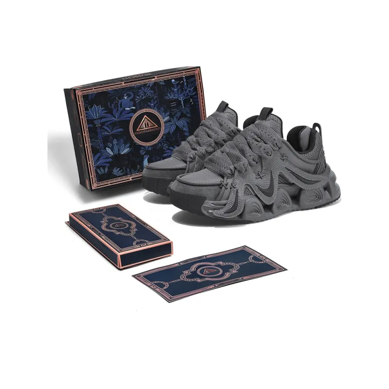 Masongarments Storm 3 Height Increasing Wear Resistant Low Top Chunky Sneakers Unisex Phantom Gray Box Limited Edition-5