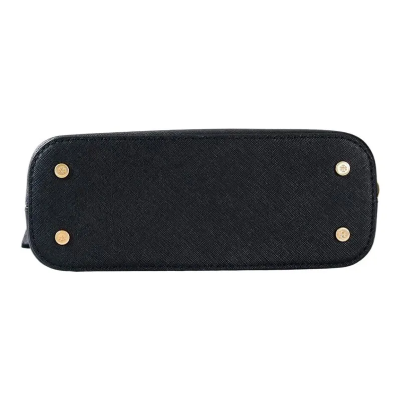 TORY BURCH Emerson Leather Dome Bag One Shoulder Handbag Women's Black-6
