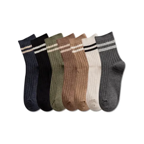 Woven Pear Unisex Mid-Calf Socks