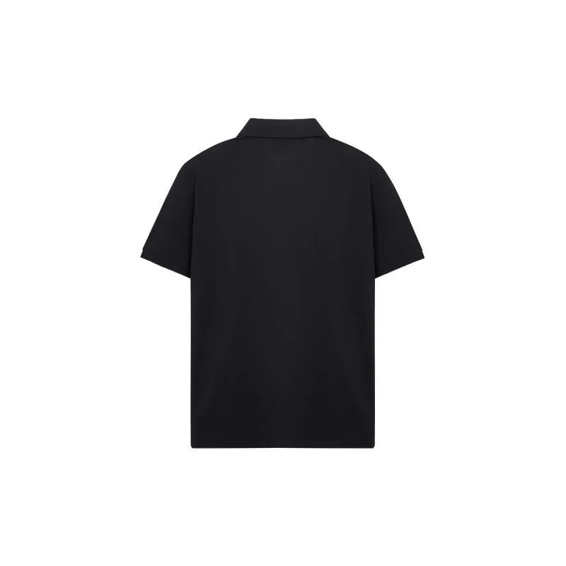 SAINT LAURENT Cassandre Logo Embroidered Polo Shirt-1