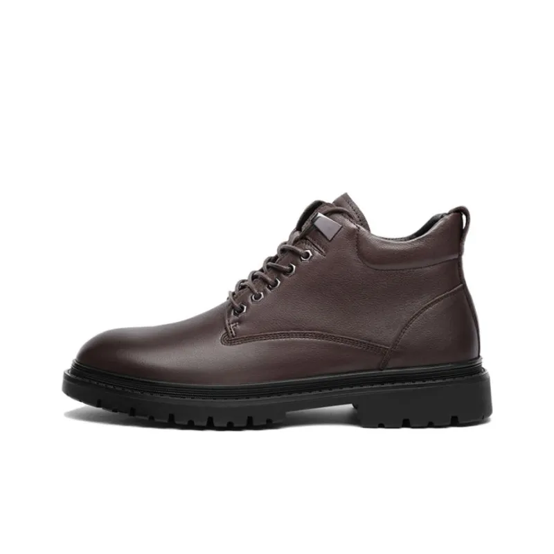 VOLO Work Boots Men Mid Top Black-6