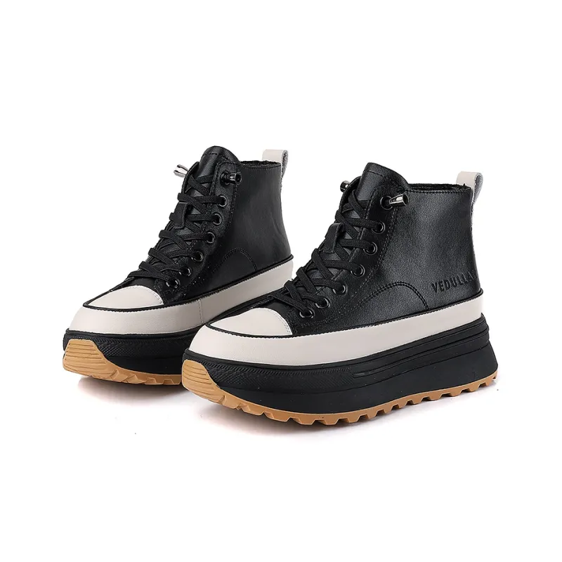 VEDULLAR Thermal Abrasion Resistant Height Increasing High Top Skateboard Shoes Women's-1